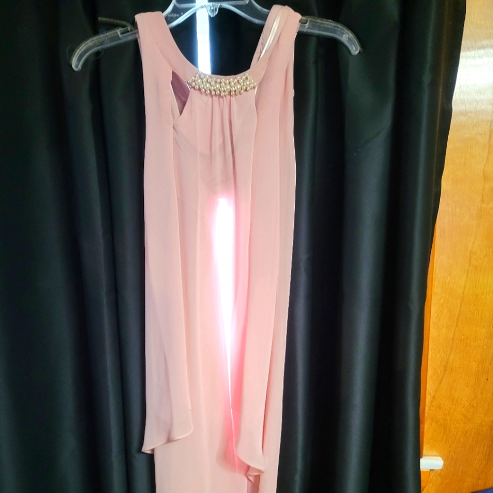 Halter light pink dress